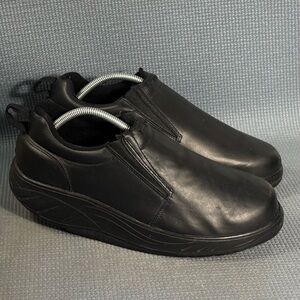 I-Roc M102B10 Men’s Slip On Black Leather Shoes Size 10